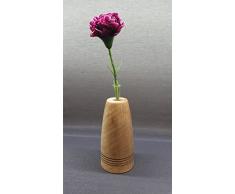 Holzvase, Blumenvase aus Nussbaum