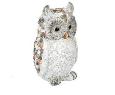 formano Gartenfigur Eule Deko Figur in Kieselstein-Optik aus wetterfestem Magnesia (bunt - Eule)