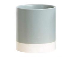 F Fityle Nordische Porzellan Vase Blumenvasen Geschenkvase Pflanzen Topf Blumenkübel für Weinschrank, TV-Schrank, Bücherregal Dekoration - Grau Grün L