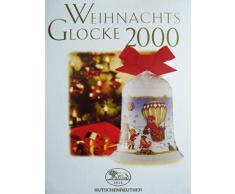 Hutschenreuther Weihnachtsglocke 2000, Anhänger, Porzellanglocke, Baumschmuck, Baumanhänger, Weihnachten