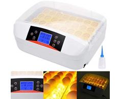 Mnjin Haushalt 32 Digitale Eierinkubatoren Automatisch drehender Geflügelfänger mit Eierkerze Feuchtigkeits-Temperaturregelung für Hühner Enten Gänsewachteln