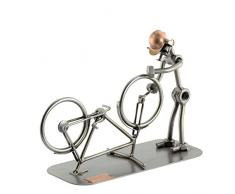 Steelman24 I Schraubenmännchen Fahrradmechaniker I Made in Germany I Handarbeit I Geschenkidee I Stahlfigur I Metallfigur I Metallmännchen