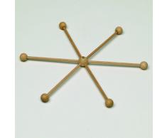 efco Mobile-Stern mit 13 Teilen zum Puppenmachen, aus Holz, braun, 33 cm Durchmesser