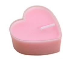 outflower 9pcs Kerze in Herzform Hochzeit Romantische Geburtstagsfeier Kerzen Aromatische & #,; rot & # xff09;, Rose, 4x2cm