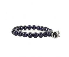 CJMDEH Stein Armband ，Unisex Naturstein Raupe Blau Kristall Glocke Anhänger Armband Reiki Yoga Regelenergie Raupe, Für Familien Und Mütter Geschenke