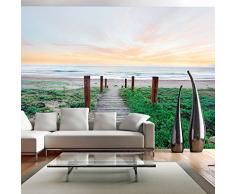 Vlies Fototapete 350x245 cm - 3 Farben zur Auswahl - Top - Tapete - Wandbilder XXL - Wandbild - Bild - Fototapeten - Tapeten - Wandtapete - Wand - Landschaft Natur Meer Strand c-A-0054-a-d