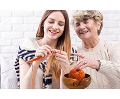 Stitch Happy handgefertigte Woll-Schale, extragroß, aus Holz, mit elegantem Design