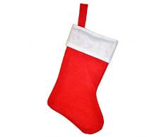 Lively Moments einfacher Nikolausstiefel / Geschenkstiefel / Weihnachtsstiefel mit Weihnachtsmann