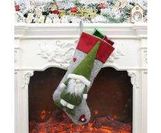 RanDal Weihnachtsstrumpf-Geschenk Mit Hängendem Seil Für Weihnachtsbaum-Dekoration Scherzt Geschenk - Rot