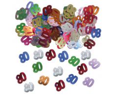 Folat 05321 - Tischkonfetti Zahl 80 - bunt - 1 x 14 gr.