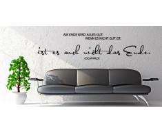 WANDTATTOO Sprüche/Zitate ***Lifestyle Dekoration für Ihr Zuhause*** (Ende, 120cm x 28cm)