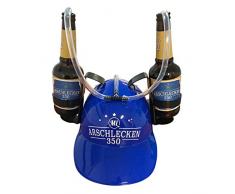 Trinkhelm Bierhelm Saufhelm Arschlecken350 von Sepp Bumsinger, Royalblau