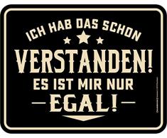 RAHMENLOS Original Blechschild: Ich hab das Schon verstanden, es ist Mir nur egal!