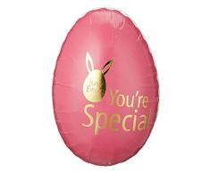 44679 Füllei Ostern You´re Special, Osterei, Pappei, Deko-Ei, ca. 9 x 15 x 9 cm, zum selbst befüllen, Osterdekoration. Geschenkidee