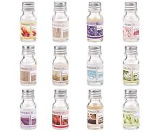 8 x Duftöl Set Ätherisches Öl, Raumduft für Duftlampe Diffuser als Aroma-Therapienöl: Blaues Wasser, Honigmelone, Jasmin, Lavendel, Moschus, Rosen,Erdbeere, Vanille