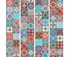 murando - PURO TAPETE selbstklebend 10m Wandtattoo dekorative Möbelfolie Dekorfolie Fotofolie Panel Wandaufkleber Wandposter Wandsticker - Ornament Fliesen f-B-0009-j-c