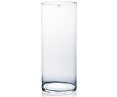 Glasvase CYLI klar zylindrisch 60 cm Ø 25 cm von Sandra Rich