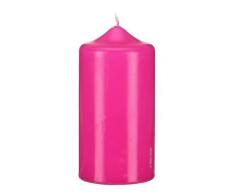6 Spitzkopf Stumpen Kerzen Fuchsia Pink 120 x Ø 70 mm, Kerzen in Cellophan, KOPSCHITZ Qualitätskerzen in RAL Qualität Made in Germany, Kerzen, Anlass, Advent, Weihnachten, Festtag, Festtagskerzen