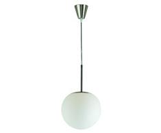 Globo Pendelleuchte Kugel nickel matt Glas 1 x 60 W, E27 ø 20 cm H: 180 cm 1583