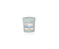 Yankee candle Votivkerze Seeluft 49g, Glas, Hellblau, 4.6 x 4.5 x 5 cm