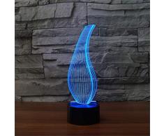 3D Nacht Light3D Abstrakte Form Tabelle 7 Farbe Led Flaschenvase Nachtlicht Usb Kinder Lampe Touch Schlaf Baby Schlafzimmer Beleuchtung Dekoration Geschenke