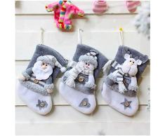 Fenverk Weihnachtsstrumpf Filz Nikolaus Strumpf Für Zum BefüLlen Und AufhäNgen/Nikolausstrumpf/Nikolaussocke/WeihnachtsstrüMpfe/Kinder Nikolaus/Geschenke/Geschenktüte Socken