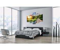 ARTTOR | Leinwandbilder | Bild auf Leinwand | Wandbild | fünf Teile | Breite: 150cm, Höhe: 100cm | 150x100cm | Bildnummer 3179 | fünfteilig | mehrteilig | Wanddeko | Premium Leinwanddruck | Deko | Fertig zum Aufhängen | Bilder