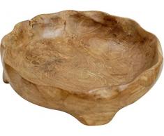 Ploss Deko-Schale, Teakholz, Natur, Ø 35x6 cm