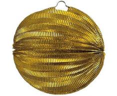 Lampion rund, ca. Durchmesser 24 cm, gold