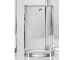 Sandra Rich Glasvase, Dekoglas CYLI Zylinderform H 20cm Ø 12cm zylindrisch rund