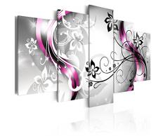 murando - Bilder 200x100 cm - Leinwandbilder - Fertig Aufgespannt - Vlies Leinwand - 5 Teilig - Wandbilder XXL - Kunstdrucke - Wandbild - Blumen Abstrakt 020110-151