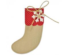 Sizzix Weihnachtsstrumpf von Sophie Guilar, Bigz Stanze, Plastik/Holz/Stahl, mehrfarbig, 17.4 x 14 x 1.9 cm