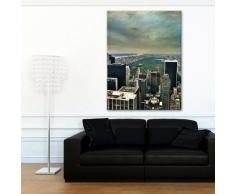 Wandkings Leinwandbild Manhattan Twighlight / 60 x 80 cm / auf Keilrahmen
