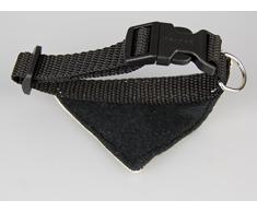 Twinkys Dog Style® Hunde Halstuch / Halsband XS creme m. goldenem Stern und silbernem Nikolausstiefel