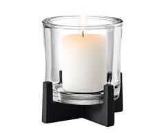 Blomus Nero Windlicht, Metall, schwarz, H 15 cm, B, T 14 cm
