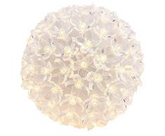 LED-Leuchtkugel Kirschblüte, Ø 14cm, warmweiß, mit 100 LED-Lämpchen, inkl. Timerfunktion, batteriebetrieben | Leuchtball, Fensterdekoration, Raumdekoration für Frühling, Sommer