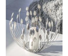 Casablanca Windlicht Trevi Met.ant.Silber
