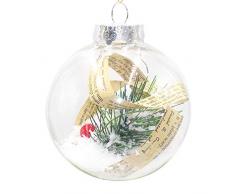 Ansenesna Weihnachtskugeln Zum Befüllen Plastik Transparent Weihnachten Kugeln Durchsichtig Christbaumkugeln Anhänger Weihnachtsbaum Deko