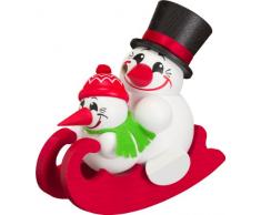 Weihnachtsfigur Kugelräuchermann Cool-Man auf Schlitten HxBxT = 12x9x15cm NEU Räuchermann Schnee Rauchmann Räucherfigur Räucherkerze Figur Holz Seiffen Erzgebirge Holz Rauchfigur Dekoration