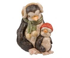 Goebel Weihnachten Frida und Helma Pinguin Figur, Weihnachtsfigur, Dekofigur, Porzellan, 13 cm, 66703091