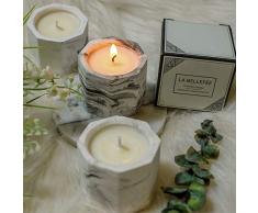 Kreative Sojawachs romantische Aromatherapie-Kerzen mit achteckigem Kokosnuss-Wachskerzenhalter für Geschenke, Heimdekoration, French Pear Freesia