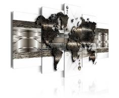 murando - Bilder 100x50 cm - Leinwandbilder - Fertig Aufgespannt - Vlies Leinwand - 5 Teilig - Wandbilder XXL - Kunstdrucke - Wandbild - Weltkarte k-A-0022-b-p