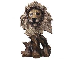 ZAQWSXCDE Tier Skulptur Dekofigur Dekoration Statuetiger Löwenkopf Kunstholz Kunst Wolf Adler Tierskulpturen Pferd Figur Harz Home Decoration