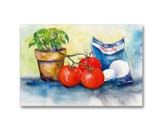 Premium Textil-Leinwand 90 x 60 cm Quer-Format Italienisches Stilleben | Wandbild, HD-Bild auf Keilrahmen, Fertigbild auf hochwertigem Vlies, Leinwanddruck von Jitka Krause