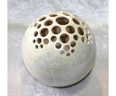 Kugelvase Steckvase Keramik Handarbeit 16 cm