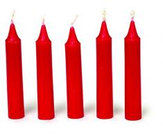 small foot Spitzkerzen, Plastik, Rot, 1 x 1 x 7 cm, 36-Einheiten