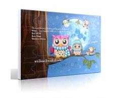 MJARTORIA Schmuck Adventskalender 2019 Weihnachtskalender Damen Kinder Mädchen Adventszeit mit 24 Überraschungen Kette Armband Ohrringe Ringe Charms Anhänger Weihnachten Geschenk(Blau-#1)