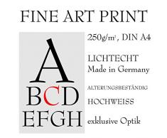 FRIEDEN chinesisches - japanisches Kanji Kalligraphie Schriftzeichen als Wandbild - China Japan Einzelzeichen Symbol