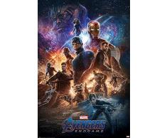 Close Up Avengers Endgame Poster from The Ashes - Premium Filmplakat, Hochformat 91,5 x 61 cm