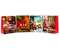 Geschenktüten Medium (Mittel) Weihnachtstasche Weihnachtsbeutel Beutel Geschenktaschen Weihnachten 821 (24 Stück)